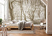 Komar Bleached Birch Intisse Papier Peint 400x250cm 4 bandes interieur | Yourdecoration.fr