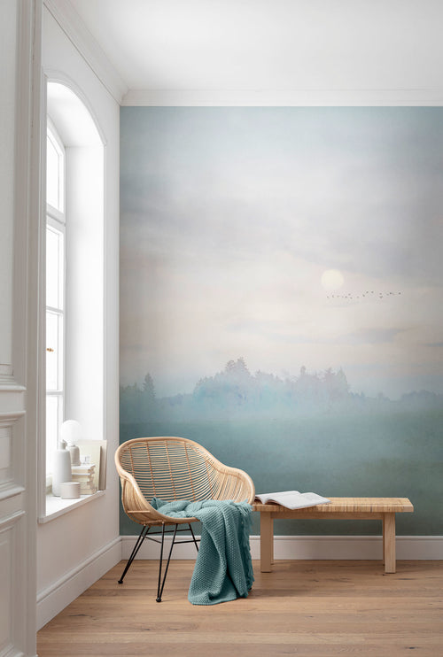 Komar Hazy Hush Intisse Papier Peint 200x250cm 2 bandes interieur | Yourdecoration.fr