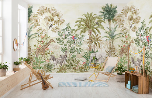 Komar Wild Wonderland Intisse Papier Peint 300x250cm 3 bandes interieur | Yourdecoration.fr