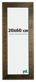 Leeds Bois Cadre Photo 20x60cm Champagne Brosse De Face Mesure | Yourdecoration.fr