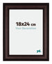 Londen Bois Cadre Photo 18x24cm Brun Wengé De Face Mesure | Yourdecoration.fr