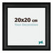 Londen Bois Cadre Photo 20x20cm Noir De Face Mesure | Yourdecoration.fr