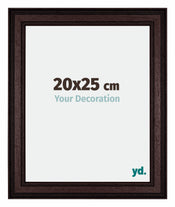 Londen Bois Cadre Photo 20x25cm Brun Wengé De Face Mesure | Yourdecoration.fr