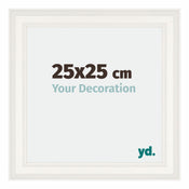 Londen Bois Cadre Photo 25x25cm Blanc De Face Mesure | Yourdecoration.fr