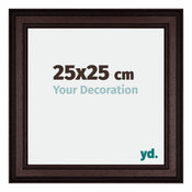 Londen Bois Cadre Photo 25x25cm Brun Wengé De Face Mesure | Yourdecoration.fr