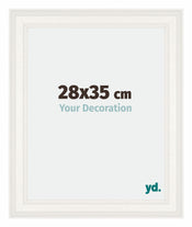 Londen Bois Cadre Photo 28x35cm Blanc De Face Mesure | Yourdecoration.fr