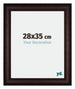 Londen Bois Cadre Photo 28x35cm Brun Wengé De Face Mesure | Yourdecoration.fr