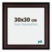 Londen Bois Cadre Photo 30x30cm Brun Wengé De Face Mesure | Yourdecoration.fr