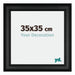 Londen Bois Cadre Photo 35x35cm Noir De Face Mesure | Yourdecoration.fr