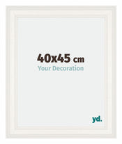 Londen Bois Cadre Photo 40x45cm Blanc De Face Mesure | Yourdecoration.fr