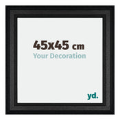 Londen Bois Cadre Photo 45x45cm Noir De Face Mesure | Yourdecoration.fr