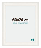 Londen Bois Cadre Photo 60x70cm Blanc De Face Mesure | Yourdecoration.fr