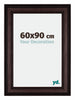 Londen Bois Cadre Photo 60x90cm Brun Wengé De Face Mesure | Yourdecoration.fr