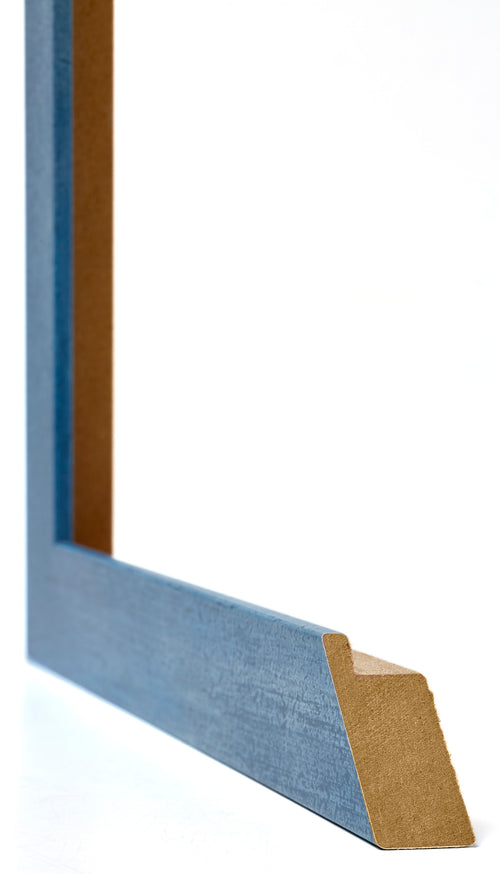 Mura MDF Cadre Photo 18x24cm Bleu Brillant Geveegd Detail Intersection | Yourdecoration.fr