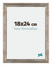 Mura MDF Cadre Photo 18x24cm Métal Vintage De Face Mesure | Yourdecoration.fr