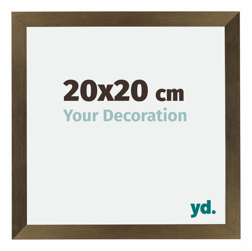 Mura MDF Cadre Photo 20x20cm Bronze Décor De Face Mesure | Yourdecoration.fr