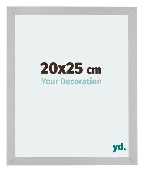 Mura MDF Cadre Photo 20x25cm Argent Mat De Face Mesure | Yourdecoration.fr