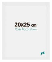 Mura MDF Cadre Photo 20x25cm Blanc Brillant De Face Mesure | Yourdecoration.fr