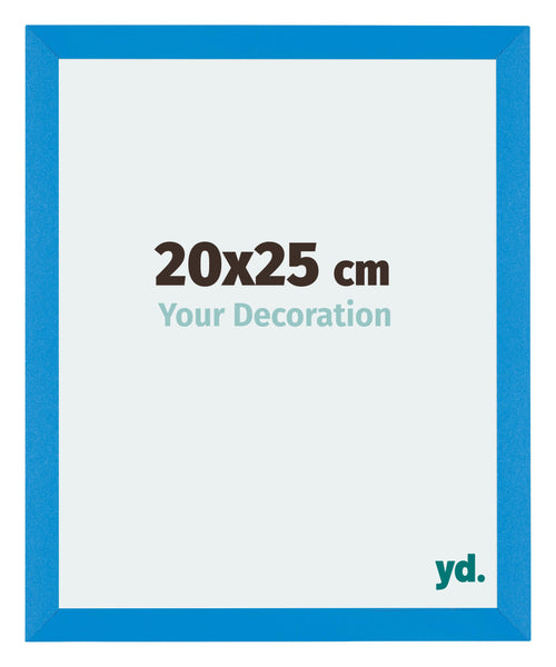 Mura MDF Cadre Photo 20x25cm Bleu Brillant De Face Mesure | Yourdecoration.fr