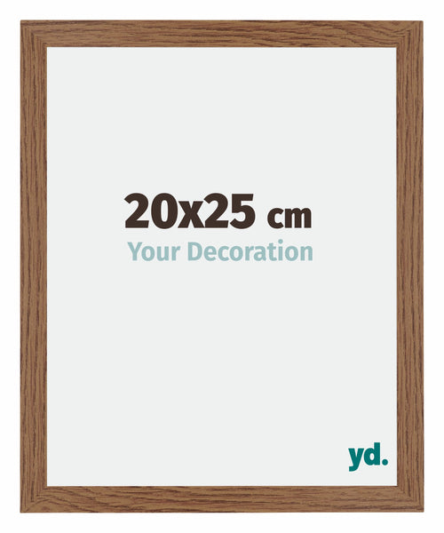 Mura MDF Cadre Photo 20x25cm Chêne Rustique De Face Mesure | Yourdecoration.fr