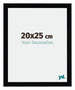 Mura MDF Cadre Photo 20x25cm Noir Brillant De Face Mesure | Yourdecoration.fr