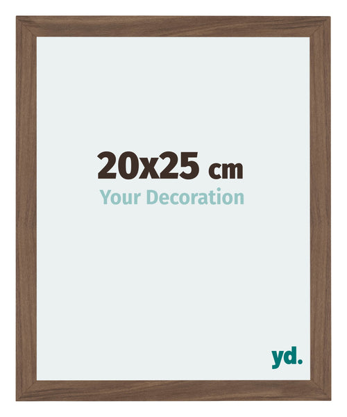 Mura MDF Cadre Photo 20x25cm Noyer Sombre De Face Mesure | Yourdecoration.fr