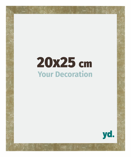 Mura MDF Cadre Photo 20x25cm Or Antique De Face Mesure | Yourdecoration.fr