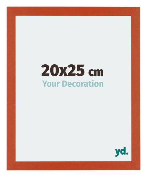 Mura MDF Cadre Photo 20x25cm Orange De Face Mesure | Yourdecoration.fr