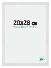 Mura MDF Cadre Photo 20x28cm Blanc Mat De Face Mesure | Yourdecoration.fr