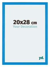 Mura MDF Cadre Photo 20x28cm Bleu Brillant De Face Mesure | Yourdecoration.fr