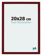 Mura MDF Cadre Photo 20x28cm Bordeaux Balayé De Face Mesure | Yourdecoration.fr