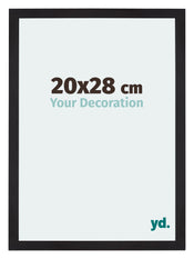 Mura MDF Cadre Photo 20x28cm Noir Grain De Bois De Face Mesure | Yourdecoration.fr