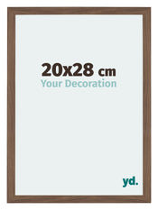 Mura MDF Cadre Photo 20x28cm Noyer Sombre De Face Mesure | Yourdecoration.fr