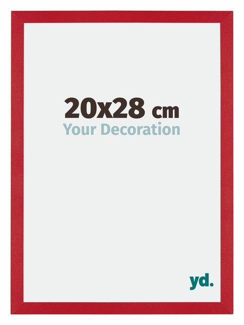 Mura MDF Cadre Photo 20x28cm Rouge De Face Mesure | Yourdecoration.fr