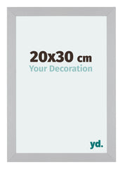 Mura MDF Cadre Photo 20x30cm Argent Mat De Face Mesure | Yourdecoration.fr