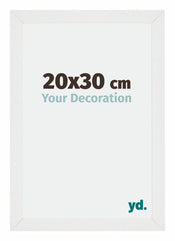 Mura MDF Cadre Photo 20x30cm Blanc Brillant De Face Mesure | Yourdecoration.fr