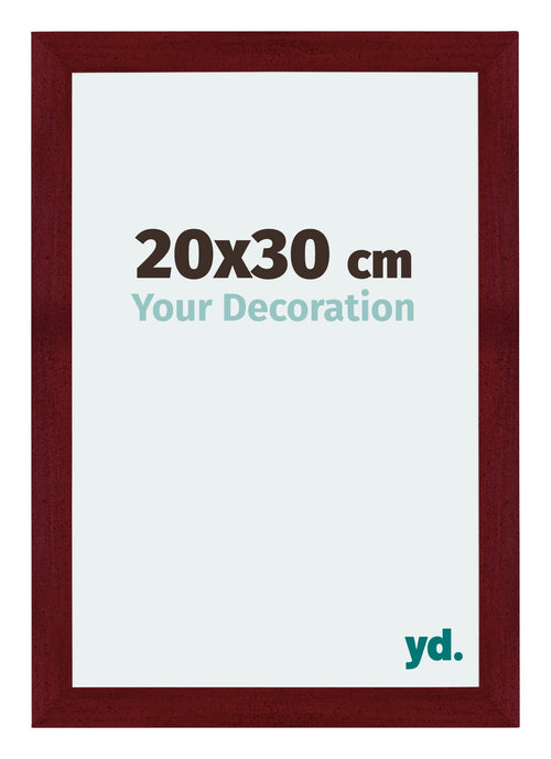 Mura MDF Cadre Photo 20x30cm Bordeaux Balayé De Face Mesure | Yourdecoration.fr