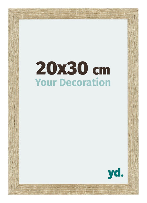 Mura MDF Cadre Photo 20x30cm Chêne Sonoma De Face Mesure | Yourdecoration.fr