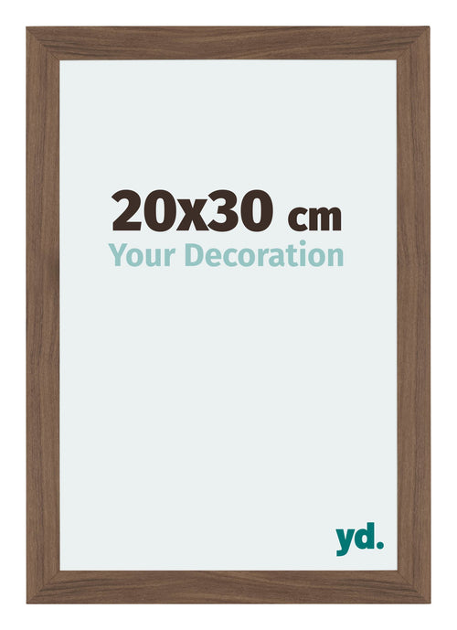 Mura MDF Cadre Photo 20x30cm Noyer Sombre De Face Mesure | Yourdecoration.fr