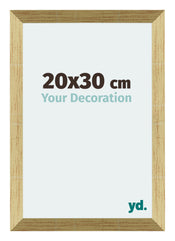 Mura MDF Cadre Photo 20x30cm Or Brillant De Face Mesure | Yourdecoration.fr