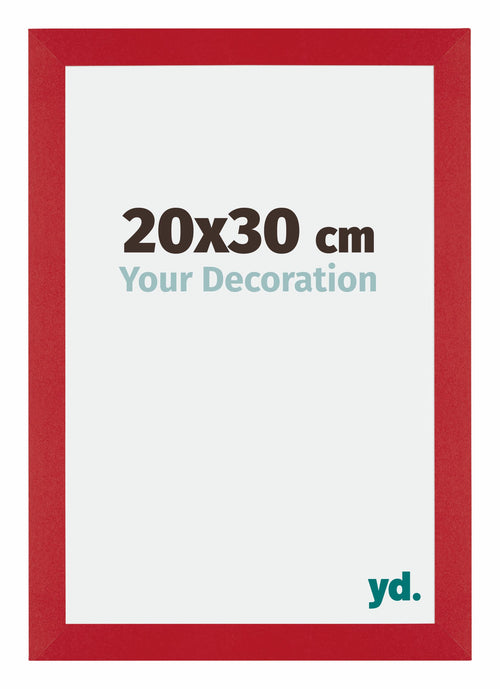 Mura MDF Cadre Photo 20x30cm Rouge De Face Mesure | Yourdecoration.fr