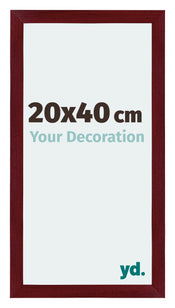 Mura MDF Cadre Photo 20x40cm Bordeaux Balayé De Face Mesure | Yourdecoration.fr