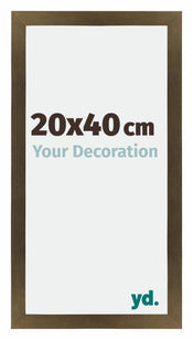 Mura MDF Cadre Photo 20x40cm Bronze Décor De Face Mesure | Yourdecoration.fr