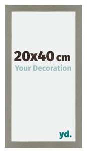 Mura MDF Cadre Photo 20x40cm Gris De Face Mesure | Yourdecoration.fr