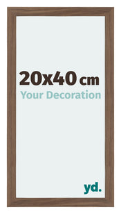 Mura MDF Cadre Photo 20x40cm Noyer Sombre De Face Mesure | Yourdecoration.fr