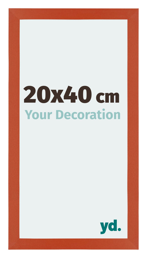 Mura MDF Cadre Photo 20x40cm Orange De Face Mesure | Yourdecoration.fr