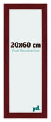 Mura MDF Cadre Photo 20x60cm Bordeaux Balayé De Face Mesure | Yourdecoration.fr