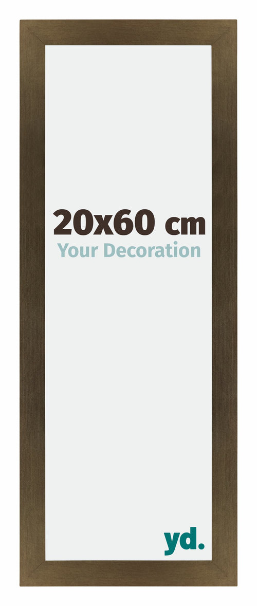 Mura MDF Cadre Photo 20x60cm Bronze Décor De Face Mesure | Yourdecoration.fr