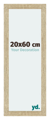 Mura MDF Cadre Photo 20x60cm Chêne Sonoma De Face Mesure | Yourdecoration.fr