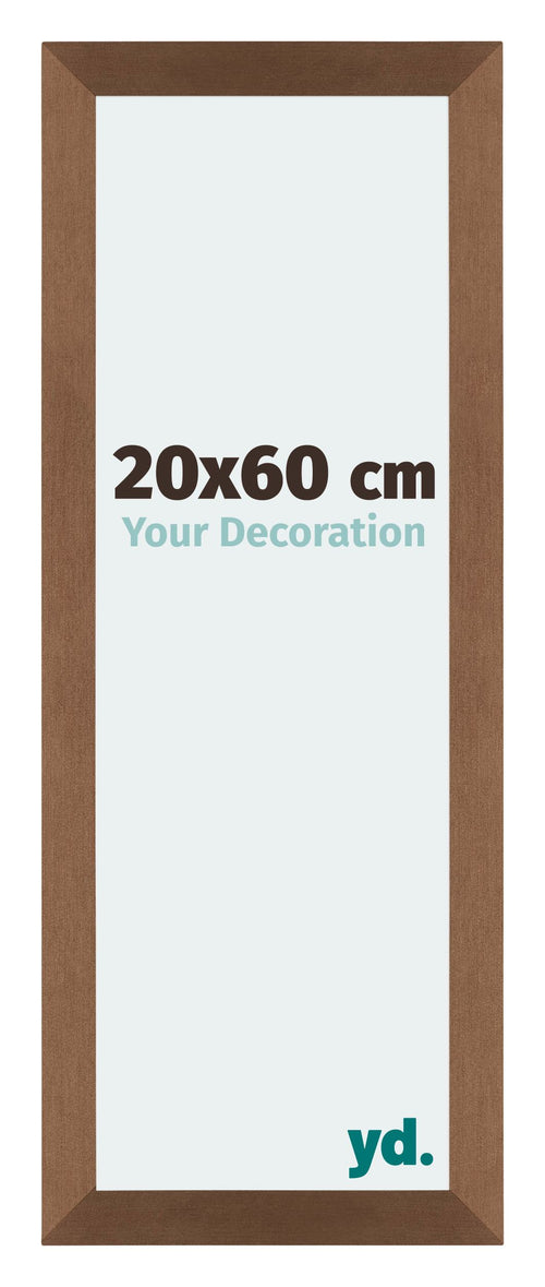 Mura MDF Cadre Photo 20x60cm Cuivre Decor De Face Mesure | Yourdecoration.fr